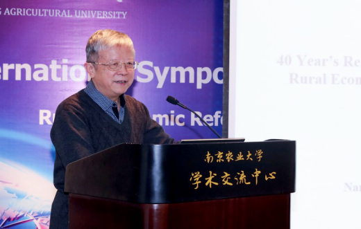 钟甫宁教授作主旨报告